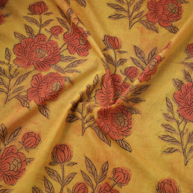 Pomegranate Peel Hand Block Print Cotton Fabric 08