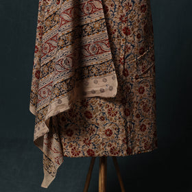 Pedana Hand Block Print Natural Dyed Cotton Kalamkari 2pc Unstitched Dress Material Kurta Set 14