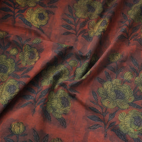 Pomegranate Peel Hand Block Print Cotton Fabric 09