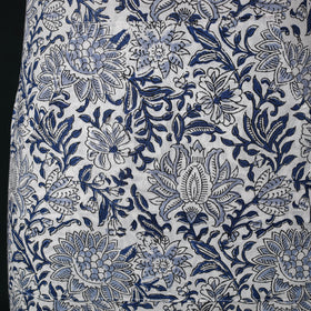 Blue - Sanganeri Hand Block Print Cotton Apron with Pocket 39