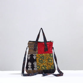  Handmade Quilted Cotton Patchwork Sling Bag 16 