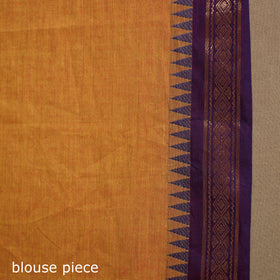 Orange - kandangi chettinad cotton saree with border 34