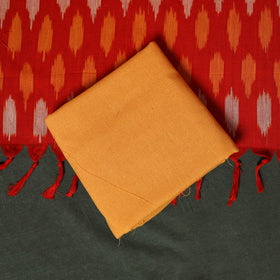 Pochampally Ikat Cotton 3pc Unstitched Dress Material Suit Set 08