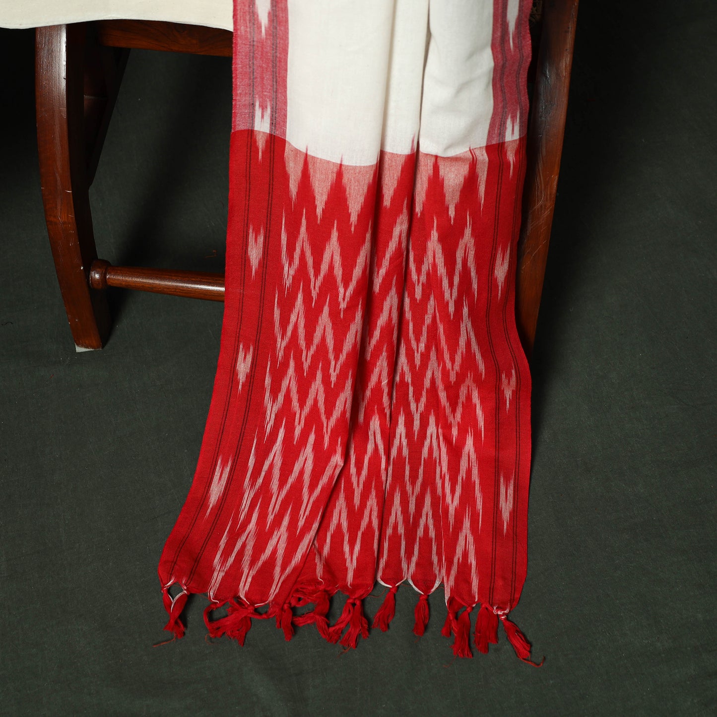 Pochampally Ikat Cotton 3pc Unstitched Dress Material Suit Set 09