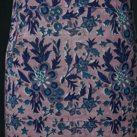 Pink - Sanganeri Hand Block Print Cotton Apron with Pocket 42