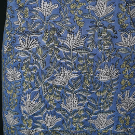 Blue - Sanganeri Hand Block Print Cotton Apron with Pocket 43