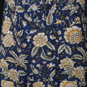 Blue - Sanganeri Hand Block Print Cotton Apron with Pocket 45