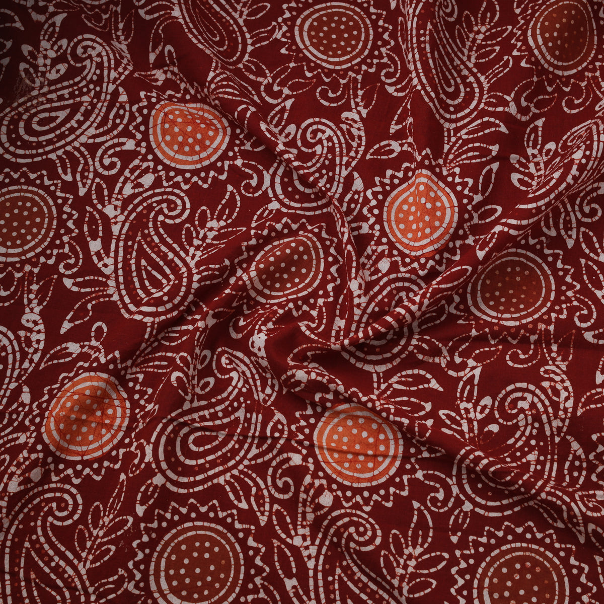 Hand Batik Indonesian Style Print Cotton Fabric 25