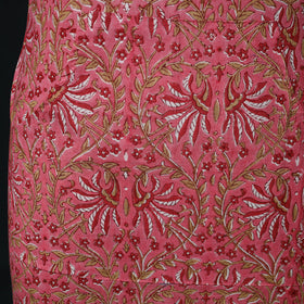 Pink - Sanganeri Hand Block Print Cotton Apron with Pocket 46