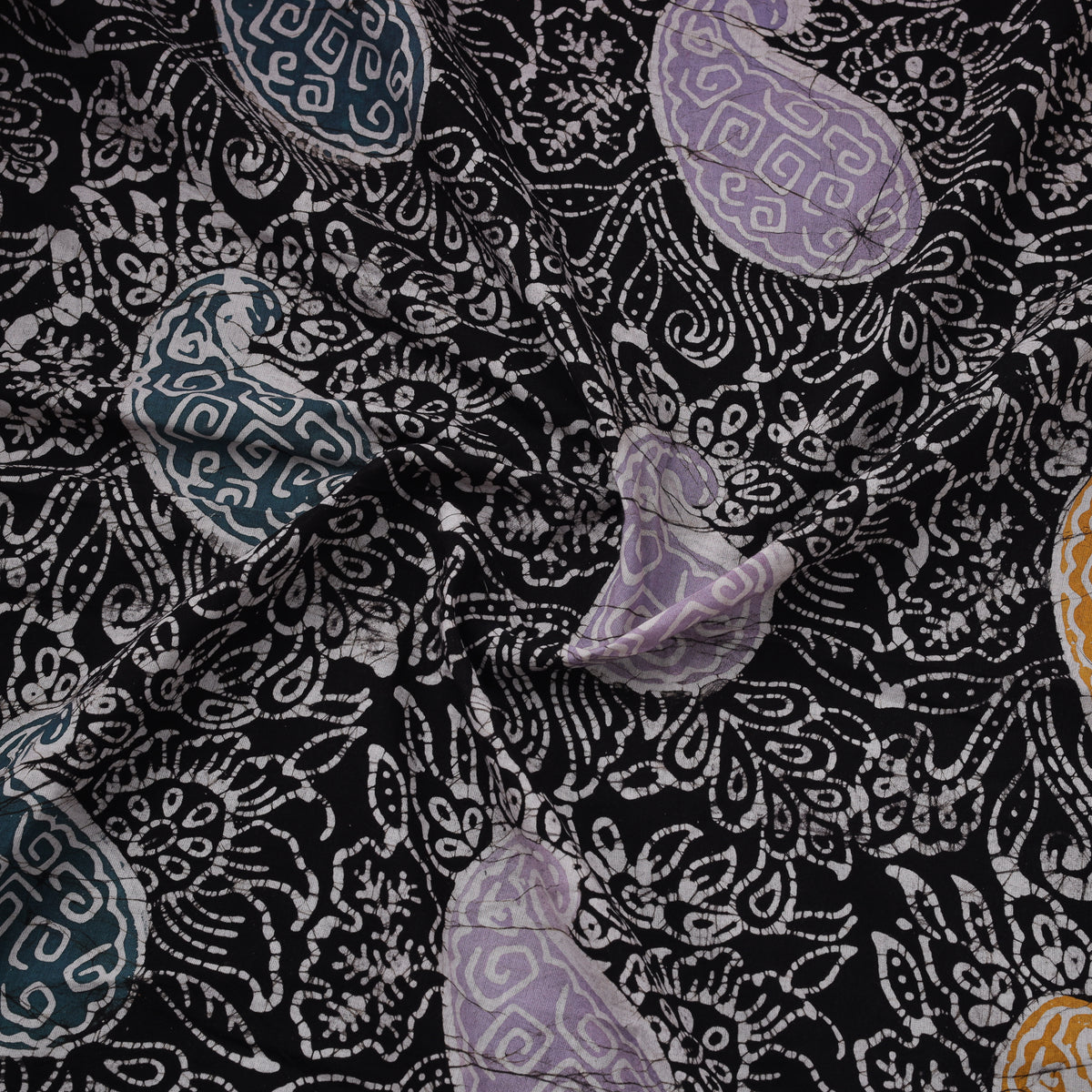 Hand Batik Indonesian Style Print Cotton Fabric 24