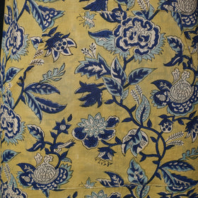 Yellow - Sanganeri Hand Block Print Cotton Apron with Pocket 47