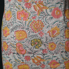 Blue - Sanganeri Hand Block Print Cotton Apron with Pocket 48