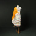 Pochampally Ikat Cotton 3pc Unstitched Dress Material Suit Set 12
