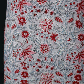 Grey - Sanganeri Hand Block Print Cotton Apron with Pocket 50