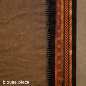 Brown Kandangi Chettinad Cotton Saree with Border