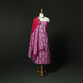 Pochampally Ikat Cotton 3pc Unstitched Dress Material Suit Set 14