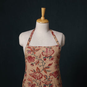 Brown - Sanganeri Hand Block Print Cotton Apron with Pocket 56
