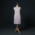 White - Sanganeri Hand Block Print Cotton Apron with Pocket 57