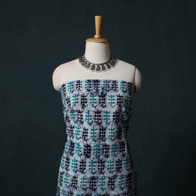 Hand Block Batik Print Cotton 2pc Unstitched Dress Material Kurta Set 06