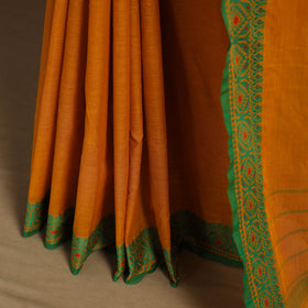 Orange - kandangi chettinad cotton saree with border 42