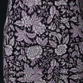 Black - Sanganeri Hand Block Print Cotton Apron with Pocket 59