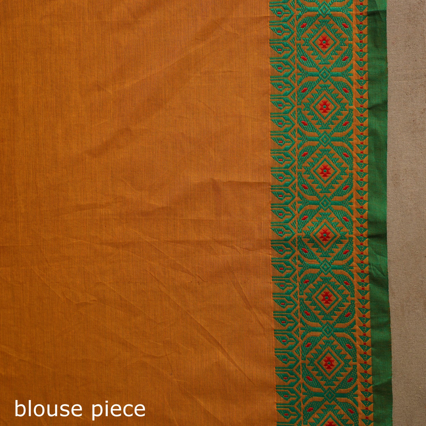 Orange - kandangi chettinad cotton saree with border 42
