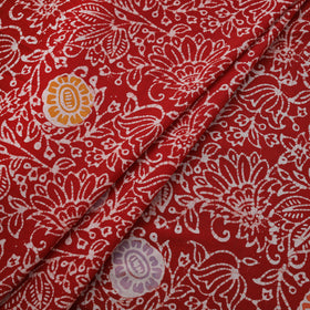 Red - Hand Batik Indonesian Style Print Cotton Fabric 27