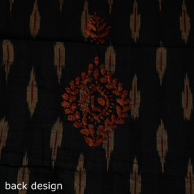 Lucknowi Chikankari Hand Embroidered Pochampally Ikat Cotton Unstitched Kurta Material (2.5M) 27