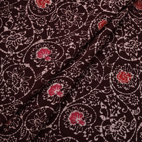 Brown - Hand Batik Indonesian Style Print Cotton Fabric 06