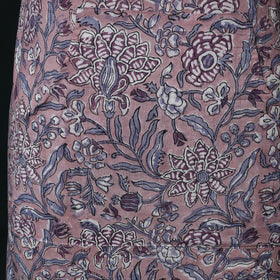 Purple - Sanganeri Hand Block Print Cotton Apron with Pocket 63