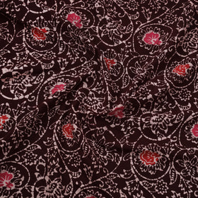 Brown - Hand Batik Indonesian Style Print Cotton Fabric 06