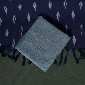 Pochampally Ikat Cotton 3pc Unstitched Dress Material Suit Set 18