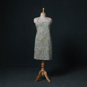 Green - Sanganeri Hand Block Print Cotton Apron with Pocket 65