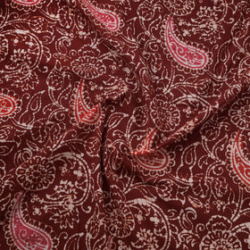 Brown - Hand Batik Indonesian Style Print Cotton Fabric 04