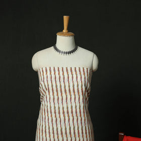 Pochampally Ikat Cotton 3pc Unstitched Dress Material Suit Set 19
