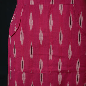 Pochampally Ikat Weave Cotton Apron with Pocket 69