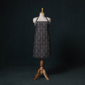 Grey - Pochampally Ikat Weave Cotton Apron with Pocket 71