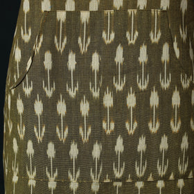 Green - Pochampally Ikat Weave Cotton Apron with Pocket 72