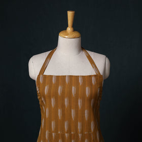 Yellow - Pochampally Ikat Weave Cotton Apron with Pocket 73