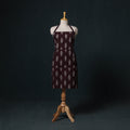 Maroon - Pochampally Ikat Weave Cotton Apron with Pocket 74