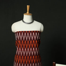 Pochampally Ikat Cotton 3pc Unstitched Dress Material Suit Set 23