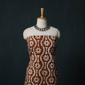 Hand Block Batik Print Cotton 2pc Unstitched Dress Material Kurta Set 15