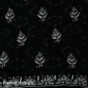 Lucknowi Chikankari Hand Embroidered Pochampally Ikat Cotton Unstitched Kurta Material (2.5M) 34