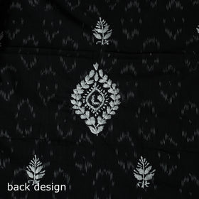 Lucknowi Chikankari Hand Embroidered Pochampally Ikat Cotton Unstitched Kurta Material (2.5M) 34