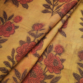Pomegranate Peel Hand Block Print Cotton Fabric 22
