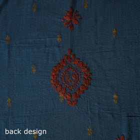 Lucknowi Chikankari Hand Embroidered Jacquard Cotton Unstitched Kurta Material (2.5M) 35
