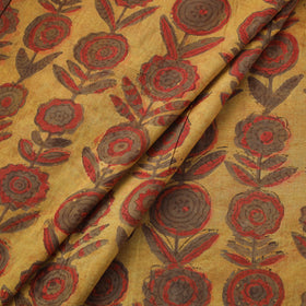 Pomegranate Peel Hand Block Print Cotton Fabric 01