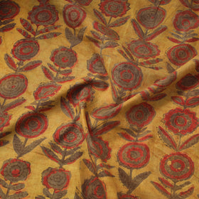 Pomegranate Peel Hand Block Print Cotton Fabric 01