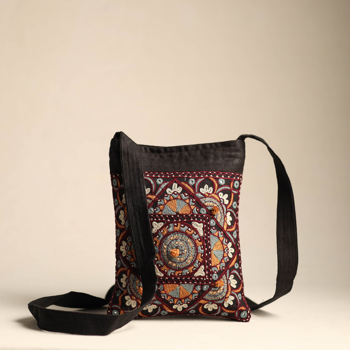 Embroidery Sling Bag