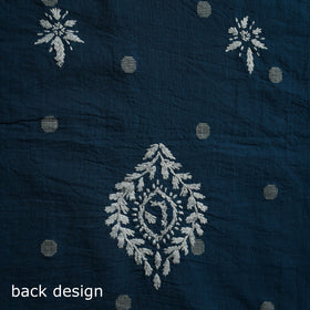Lucknowi Chikankari Hand Embroidered Jacquard Cotton Unstitched Kurta Material (2.5M) 38
